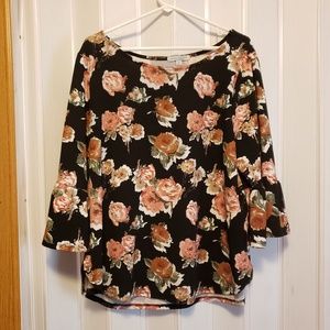 Womesn Plus Size Floral Blouse